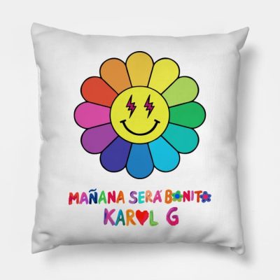 Manana Sera Bonito Cute Flower Throw Pillow Official Karol G Merch