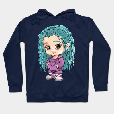 Baby Karol Blue Hair Hoodie Official Karol G Merch