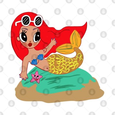 Karol G Little Mermaid Throw Pillow Official Karol G Merch