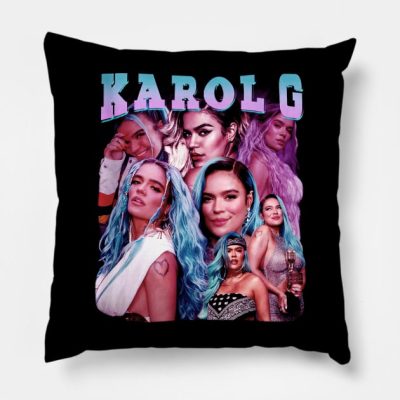 Karol G Vintage Throw Pillow Official Karol G Merch