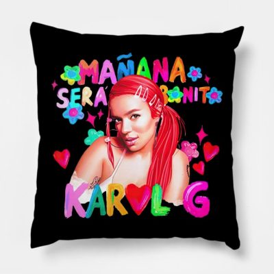 Karol Ma Ana Ser Bonito Art Throw Pillow Official Karol G Merch