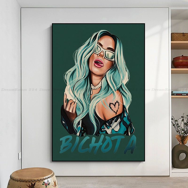 KAROL G DIY Poster Kraft Paper Vintage Poster Wall Art Painting Study Nordic Home Decor 1 - Karol G Shop