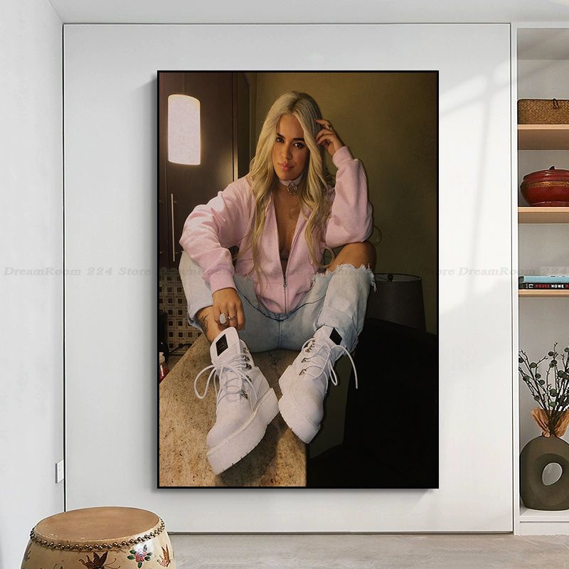 KAROL G DIY Poster Kraft Paper Vintage Poster Wall Art Painting Study Nordic Home Decor 7 - Karol G Shop
