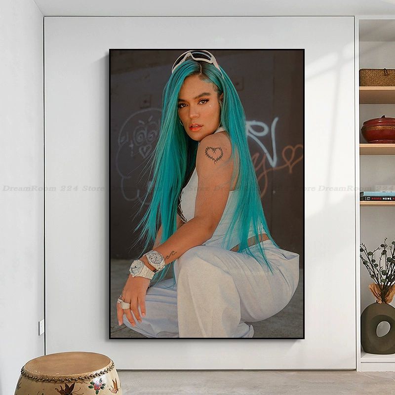 KAROL G DIY Poster Kraft Paper Vintage Poster Wall Art Painting Study Nordic Home Decor 8 - Karol G Shop