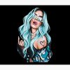 Karol G With Blue Hair Illustration Tapestry Official Karol G Merch