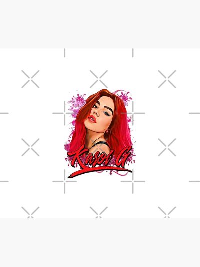 Karol G Red Hair Tapestry Official Karol G Merch