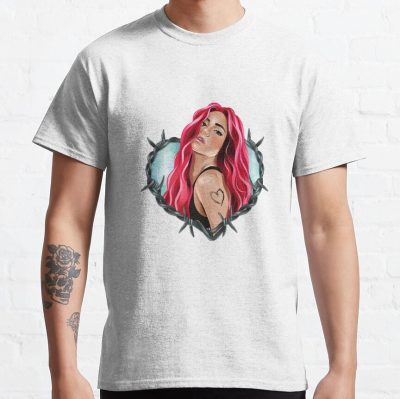 New Look Karol G With Red Hair In The Wire Heart With Bichota Word T-Shirt Official Karol G Merch