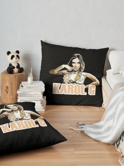 Karol G Throw Pillow Official Karol G Merch