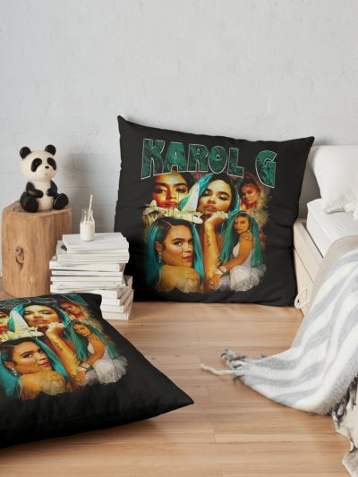 Karol G Throw Pillow Official Karol G Merch