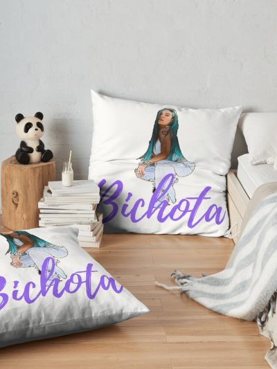 Karol G Bichota Throw Pillow Official Karol G Merch