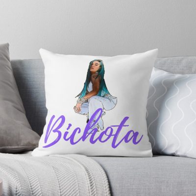 Karol G Bichota Throw Pillow Official Karol G Merch