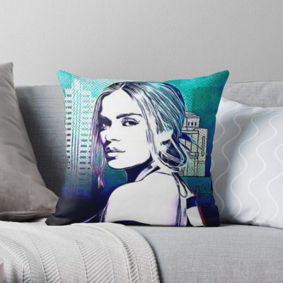 Karol G The Gender Warrior Throw Pillow Official Karol G Merch