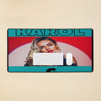 Karol G Vintage With Toska Background Mouse Pad Official Karol G Merch