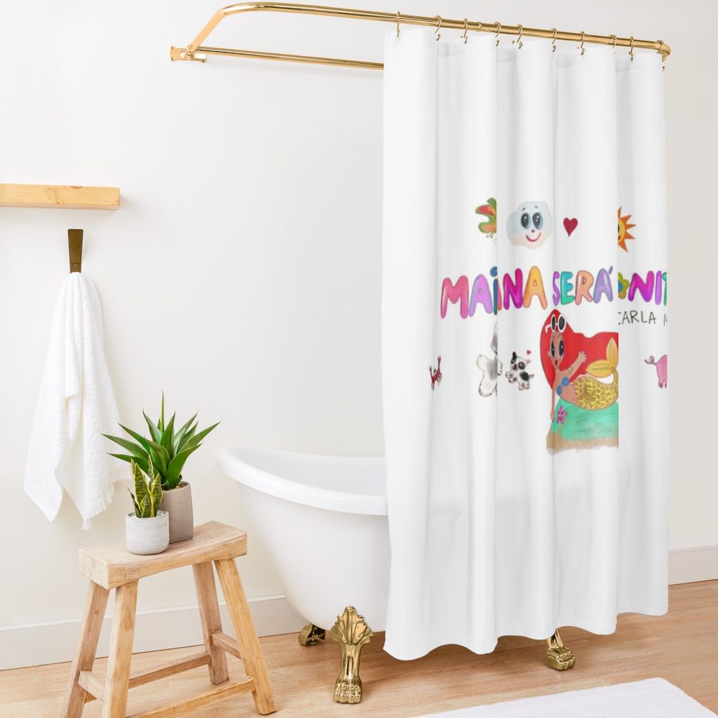 Mañana Será Bonito Karol G Lyrics Shower Curtain Official Karol G Merch