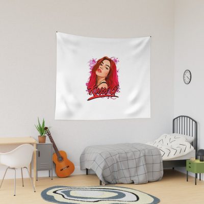 Karol G Red Hair Tapestry Official Karol G Merch