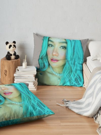 Karol G Throw Pillow Official Cow Anime Merch