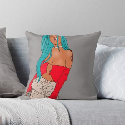 Karol G Throw Pillow Official Cow Anime Merch