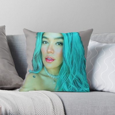 Karol G Throw Pillow Official Cow Anime Merch