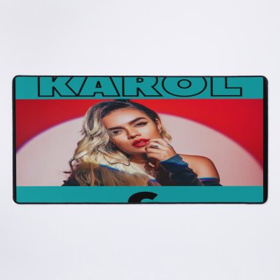 Karol G Vintage With Toska Background Mouse Pad Official Cow Anime Merch