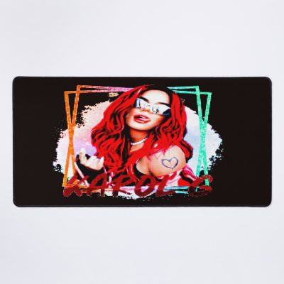 Karol G Red Mouse Pad Official Cow Anime Merch